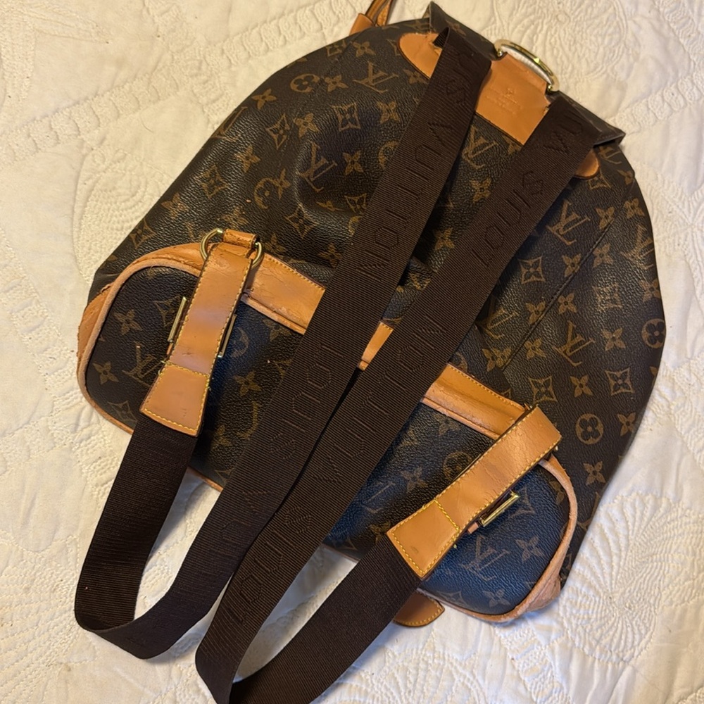 Luxury Brown Monogram Backpack - Picture 3 of 6
